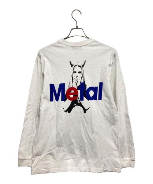 Hysteric Glamour（ヒステリックグラマー）Hysteric Glamour (ヒステリックグラマー) METAL HYSTERIC カットソー ホワイト サイズ:Lの古着・服飾アイテム