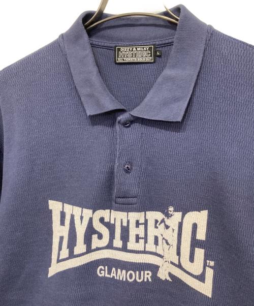 Hysteric Glamour（ヒステリックグラマー）Hysteric Glamour (ヒステリックグラマー) COMPRESSION LOGO シャツ ブルー サイズ:Lの古着・服飾アイテム