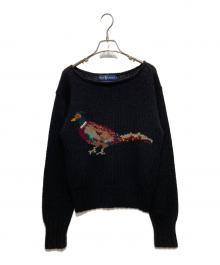 RALPH LAUREN（ラルフローレン）の古着「バードアイコンニット」｜ブラック