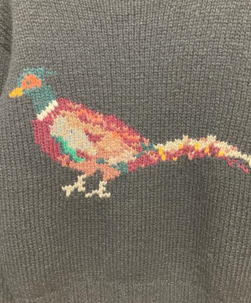 RALPH LAUREN（ラルフローレン）RALPH LAUREN (ラルフローレン) バードアイコンニット ブラック サイズ:Mの古着・服飾アイテム