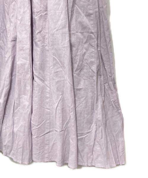 MARIHA（マリハ）MARIHA (マリハ) ノースリーブフレアワンピース パープル サイズ:36の古着・服飾アイテム