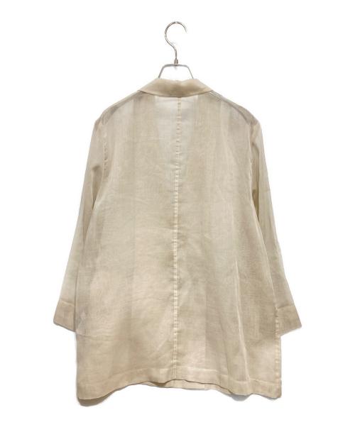 Noble（ノーブル）Noble (ノーブル) シースルーオーバーサイズテーラードジャケット アイボリー サイズ:-の古着・服飾アイテム