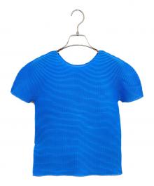 me ISSEY MIYAKE（ミーイッセイ ミヤケ）の古着「STRETCH PLEATS 4」｜ブルー
