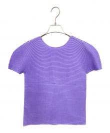 me ISSEY MIYAKE（ミーイッセイ ミヤケ）の古着「STRETCH PLEATS 4」｜パープル