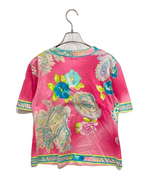 LEONARD（レオナール）LEONARD (レオナール) 総柄Tシャツ ピンク サイズ:Mの古着・服飾アイテム
