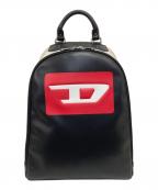DIESELディーゼル）の古着「Dロゴバックパック」｜ベージュ×ブラック