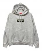 SUPREMEシュプリーム）の古着「BOX LOGO HOODED SWEATSHIRT」｜カモフラ×ライトグレー