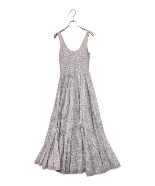 MARIHA（マリハ）MARIHA (マリハ) 花柄ノースリーブワンピース ホワイト×パープル サイズ:-の古着・服飾アイテム