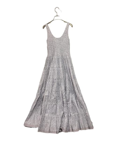 MARIHA（マリハ）MARIHA (マリハ) 花柄ノースリーブワンピース ホワイト×パープル サイズ:-の古着・服飾アイテム