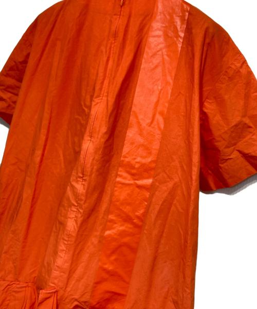 Rumche（ラムシェ）RUMCHE (ラムシェ) タックワンピース オレンジ サイズ:Ｆの古着・服飾アイテム