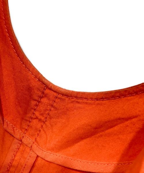 Rumche（ラムシェ）RUMCHE (ラムシェ) タックワンピース オレンジ サイズ:Ｆの古着・服飾アイテム