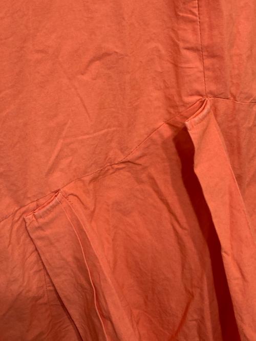 Rumche（ラムシェ）RUMCHE (ラムシェ) タックワンピース オレンジ サイズ:Ｆの古着・服飾アイテム