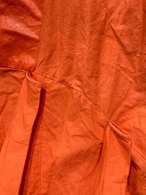 Rumche（ラムシェ）RUMCHE (ラムシェ) タックワンピース オレンジ サイズ:Ｆの古着・服飾アイテム