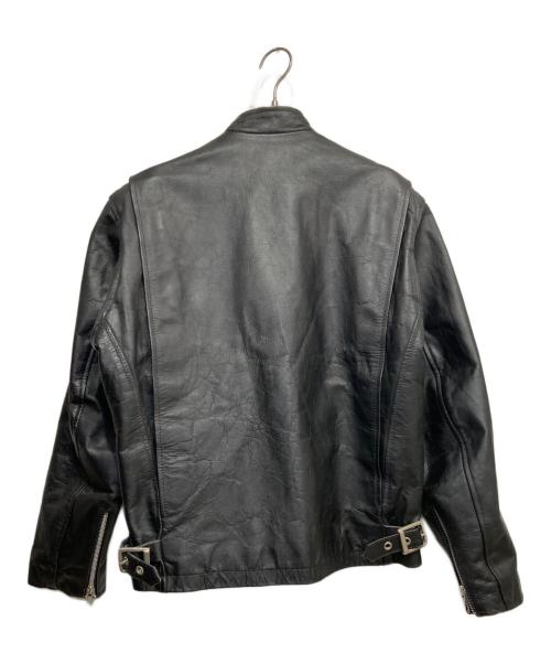 EEZAN（イーザン）EEZAN (イーザン) シングルライダースジャケット ブラック サイズ:36の古着・服飾アイテム