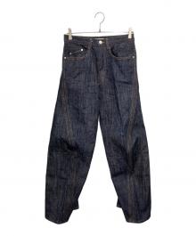 NVRFRGT（ネヴァーフォーゲット）の古着「3D TWISTED WIDE LEG JEANS」｜インディゴ