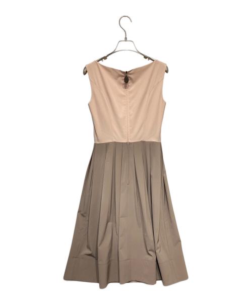 FOXEY NEWYORK（フォクシーニューヨーク）FOXEY NEWYORK (フォクシーニューヨーク) レイニーベル-ドレスワンピース ベージュ サイズ:38の古着・服飾アイテム