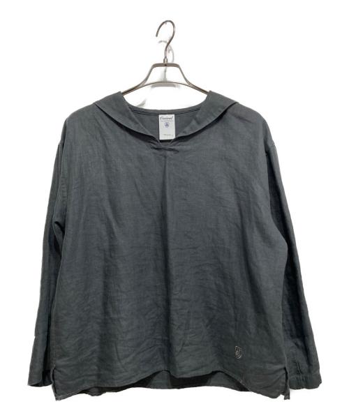 ORCIVAL（オーシバル）ORCIVAL (オーシバル) リネン セーラーカラープルオーバー ブラック サイズ:1の古着・服飾アイテム