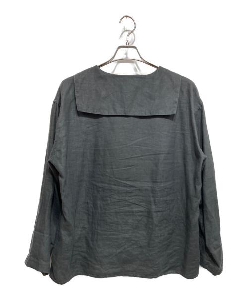 ORCIVAL（オーシバル）ORCIVAL (オーシバル) リネン セーラーカラープルオーバー ブラック サイズ:1の古着・服飾アイテム