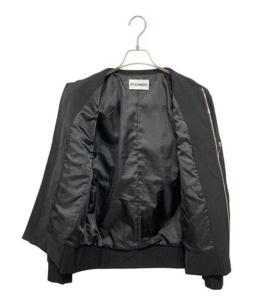 ATTACHMENT（アタッチメント）ATTACHMENT (アタッチメント) SOLOTEXダブルクロス スリムフィットMA-1 ブラック サイズ:1の古着・服飾アイテム