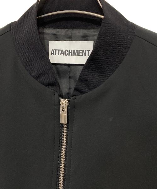 ATTACHMENT（アタッチメント）ATTACHMENT (アタッチメント) SOLOTEXダブルクロス スリムフィットMA-1 ブラック サイズ:1の古着・服飾アイテム