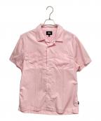 stussyステューシー）の古着「半袖シャツ」｜ピンク