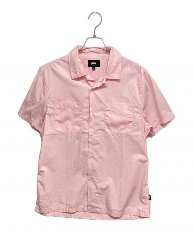 Stussy ピンク 半袖シャツ Lサイズ 中古・古着通販】stussy (ステューシー) 半袖シャツ ピンク サイズ:M