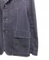 中古・古着 COMME des GARCONS HOMME (コムデギャルソン オム) 3Bストライプジャケット エンジ×ネイビー サイズ:8：10000円