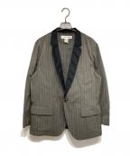 COMME des GARCONS SHIRTコムデギャルソンシャツ）の古着「ペイズリーラペル1Bジャケット」｜カーキ
