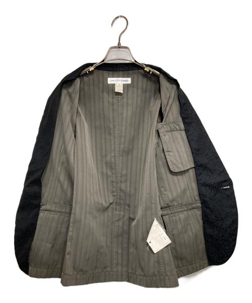 COMME des GARCONS SHIRT（コムデギャルソンシャツ）COMME des GARCONS SHIRT (コムデギャルソンシャツ) ペイズリーラペル1Bジャケット カーキ サイズ:Mの古着・服飾アイテム