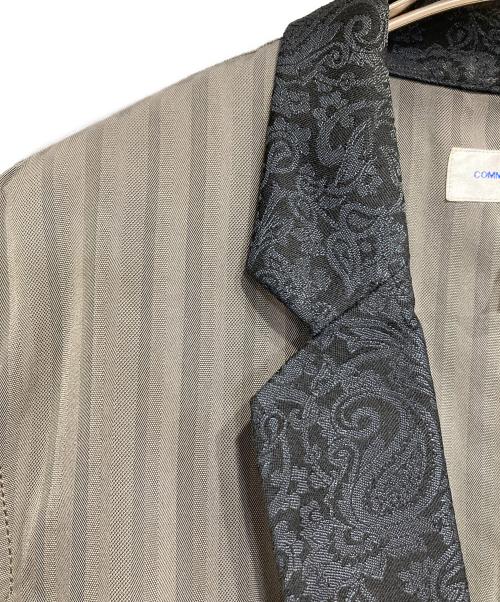 COMME des GARCONS SHIRT（コムデギャルソンシャツ）COMME des GARCONS SHIRT (コムデギャルソンシャツ) ペイズリーラペル1Bジャケット カーキ サイズ:Mの古着・服飾アイテム