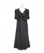 HER LIP TOハーリップトゥ）の古着「Roseraie Long Dress」｜ブラック×グリーン