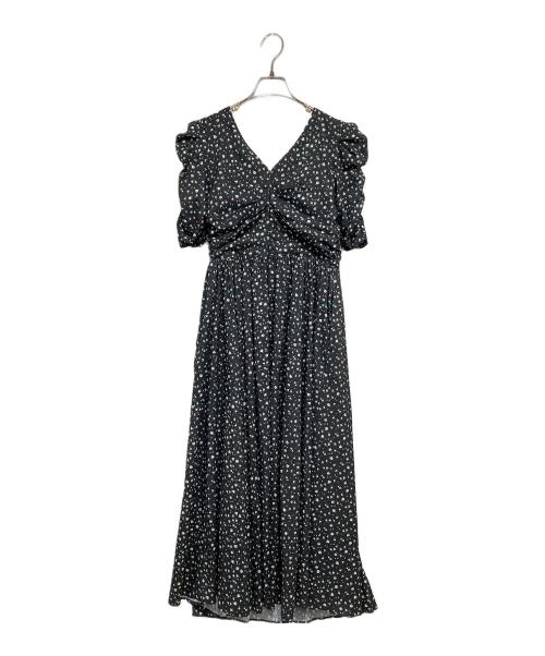 HER LIP TO（ハーリップトゥ）Her lip to (ハーリップトゥ) Roseraie Long Dress ブラック×グリーン サイズ:Mの古着・服飾アイテム