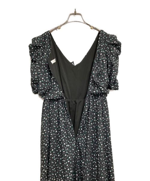 HER LIP TO（ハーリップトゥ）Her lip to (ハーリップトゥ) Roseraie Long Dress ブラック×グリーン サイズ:Mの古着・服飾アイテム