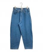 ALOUNDアラウンド）の古着「VENTILATION BLEACH DENIM PANTS」｜インディゴ