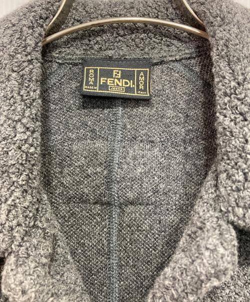 FENDI（フェンディ）FENDI (フェンディ) 90’sテディコート グレー サイズ:38の古着・服飾アイテム