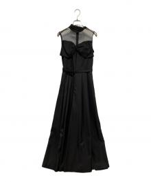 Ameri（アメリ）の古着「LADY BUSTIER ROMPERS DRESS」｜ブラック