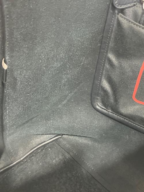 COACH（コーチ）COACH (コーチ) プリントレザートートバッグ ブラックの古着・服飾アイテム