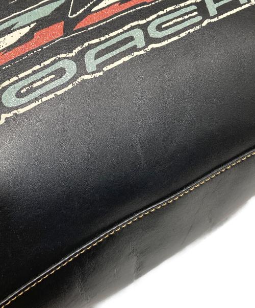 COACH（コーチ）COACH (コーチ) プリントレザートートバッグ ブラックの古着・服飾アイテム