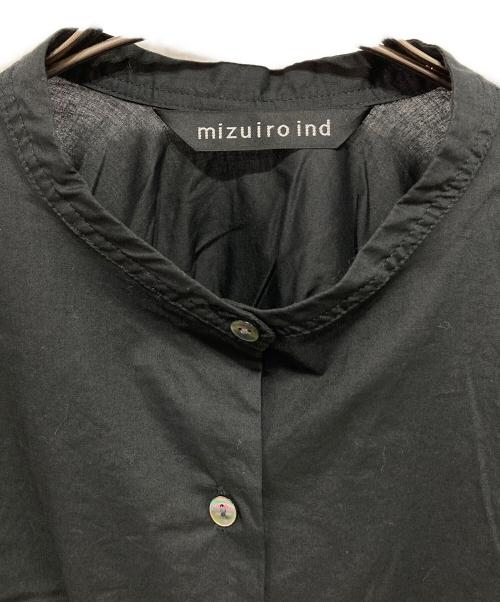 mizuiro-ind（ミズイロインド）mizuiro-ind (ミズイロインド) バックギャザーワイドシャツ ブラック サイズ:表記なしの古着・服飾アイテム
