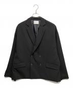 remerリメール）の古着「loose basic double tailored jacket」｜ブラック