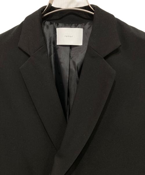 remer（リメール）remer (リメール) loose basic double tailored jacket ブラック サイズ:Sの古着・服飾アイテム