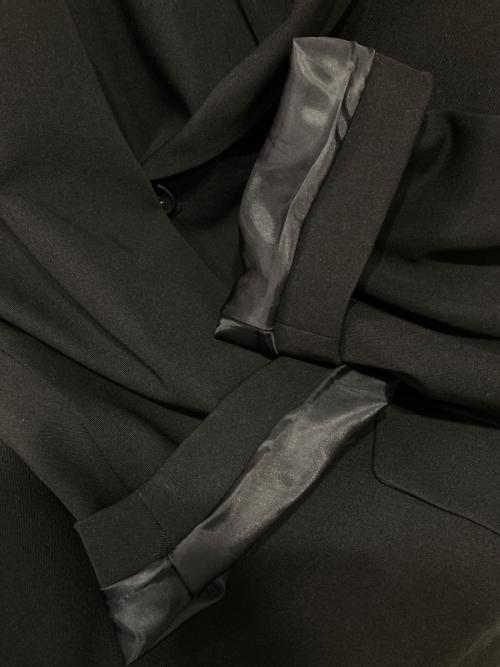 remer（リメール）remer (リメール) loose basic double tailored jacket ブラック サイズ:Sの古着・服飾アイテム