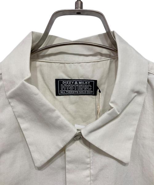 Hysteric Glamour（ヒステリックグラマー）Hysteric Glamour (ヒステリックグラマー) HYSTERIC WAY エンジニアシャツ グリーン×アイボリー サイズ:Mの古着・服飾アイテム