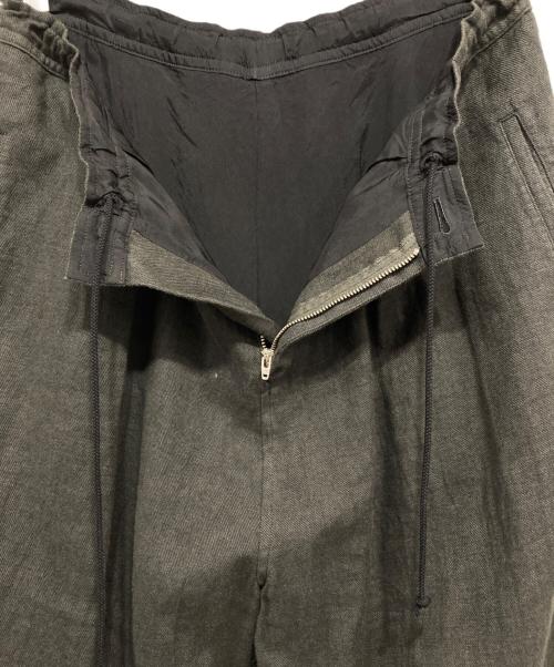 Y's（ワイズ）Y's (ワイズ) VIYELLA FRONT TUCK WIDE PANTS オリーブ サイズ:1の古着・服飾アイテム