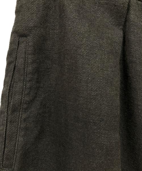 Y's（ワイズ）Y's (ワイズ) VIYELLA FRONT TUCK WIDE PANTS オリーブ サイズ:1の古着・服飾アイテム