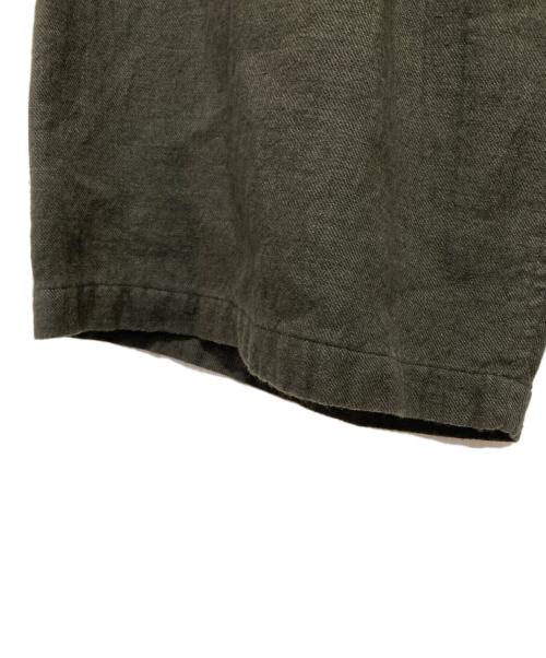Y's（ワイズ）Y's (ワイズ) VIYELLA FRONT TUCK WIDE PANTS オリーブ サイズ:1の古着・服飾アイテム