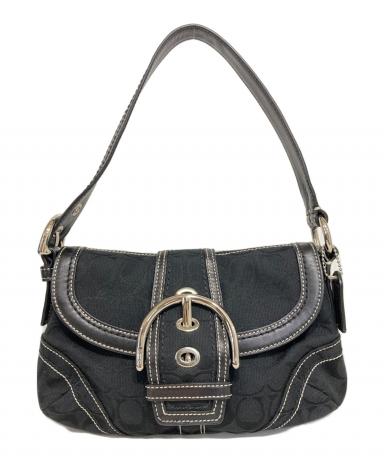 美品 COACH コーチ ワンショルダーバッグ ソーホー シグネチャー 6362 中古・古着通販】COACH (コーチ) Soho Signature Shoulder bag