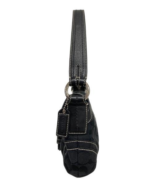 COACH（コーチ）COACH (コーチ) Soho Signature Shoulder bag/ソーホーシグネチャーワンショルダーバッグ ブラックの古着・服飾アイテム