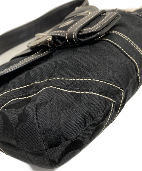 COACH（コーチ）COACH (コーチ) Soho Signature Shoulder bag/ソーホーシグネチャーワンショルダーバッグ ブラックの古着・服飾アイテム