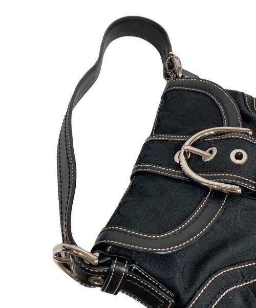 COACH（コーチ）COACH (コーチ) Soho Signature Shoulder bag/ソーホーシグネチャーワンショルダーバッグ ブラックの古着・服飾アイテム